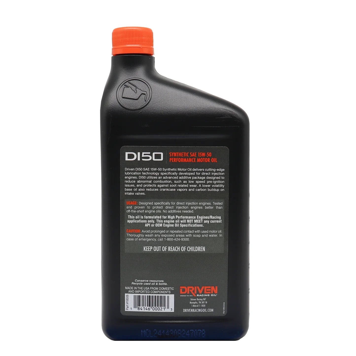 DI50 SAE 15W-50 - Quart